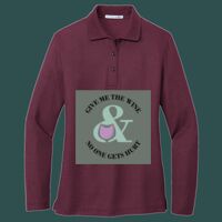 Women's Silk Touch Long Sleeve Polo Thumbnail