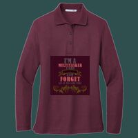 Women's Silk Touch Long Sleeve Polo Thumbnail