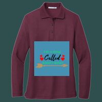 Women's Silk Touch Long Sleeve Polo Thumbnail