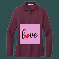 Women's Silk Touch Long Sleeve Polo Thumbnail