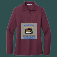 Women's Silk Touch Long Sleeve Polo Thumbnail