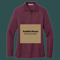 Women's Silk Touch Long Sleeve Polo Thumbnail