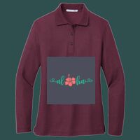 Women's Silk Touch Long Sleeve Polo Thumbnail