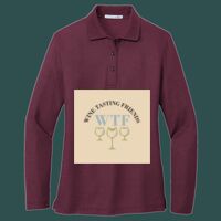 Women's Silk Touch Long Sleeve Polo Thumbnail