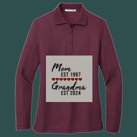 Women's Silk Touch Long Sleeve Polo Thumbnail