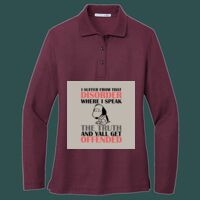 Women's Silk Touch Long Sleeve Polo Thumbnail