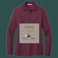 Women's Silk Touch Long Sleeve Polo Thumbnail