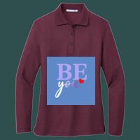 Women's Silk Touch Long Sleeve Polo Thumbnail