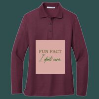Women's Silk Touch Long Sleeve Polo Thumbnail