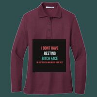 Women's Silk Touch Long Sleeve Polo Thumbnail