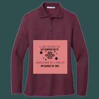 Women's Silk Touch Long Sleeve Polo Thumbnail