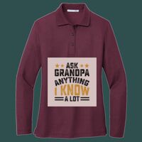 Women's Silk Touch Long Sleeve Polo Thumbnail