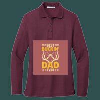 Women's Silk Touch Long Sleeve Polo Thumbnail