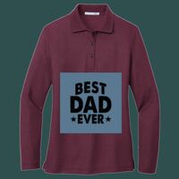 Women's Silk Touch Long Sleeve Polo Thumbnail