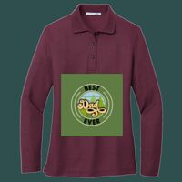 Women's Silk Touch Long Sleeve Polo Thumbnail