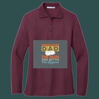 Women's Silk Touch Long Sleeve Polo Thumbnail