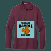 Women's Silk Touch Long Sleeve Polo Thumbnail