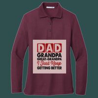 Women's Silk Touch Long Sleeve Polo Thumbnail