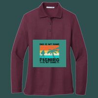 Women's Silk Touch Long Sleeve Polo Thumbnail