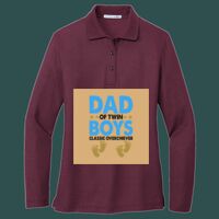 Women's Silk Touch Long Sleeve Polo Thumbnail