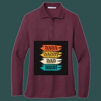 Women's Silk Touch Long Sleeve Polo Thumbnail