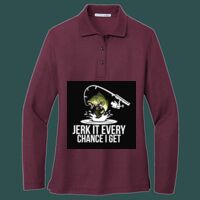 Women's Silk Touch Long Sleeve Polo Thumbnail