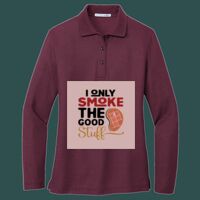 Women's Silk Touch Long Sleeve Polo Thumbnail