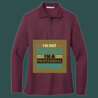 Women's Silk Touch Long Sleeve Polo Thumbnail