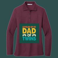 Women's Silk Touch Long Sleeve Polo Thumbnail