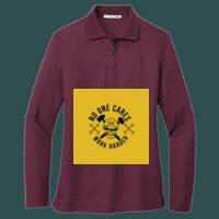 Women's Silk Touch Long Sleeve Polo Thumbnail