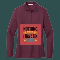 Women's Silk Touch Long Sleeve Polo Thumbnail