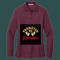 Women's Silk Touch Long Sleeve Polo Thumbnail