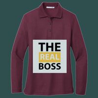Women's Silk Touch Long Sleeve Polo Thumbnail