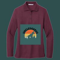 Women's Silk Touch Long Sleeve Polo Thumbnail