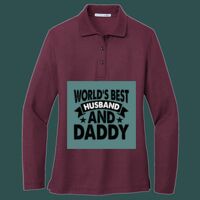 Women's Silk Touch Long Sleeve Polo Thumbnail