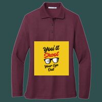 Women's Silk Touch Long Sleeve Polo Thumbnail