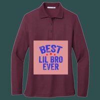 Women's Silk Touch Long Sleeve Polo Thumbnail