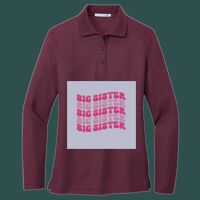 Women's Silk Touch Long Sleeve Polo Thumbnail