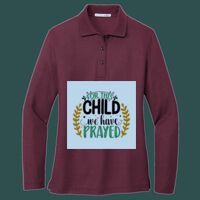 Women's Silk Touch Long Sleeve Polo Thumbnail