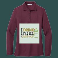 Women's Silk Touch Long Sleeve Polo Thumbnail