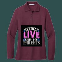 Women's Silk Touch Long Sleeve Polo Thumbnail