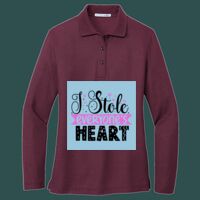 Women's Silk Touch Long Sleeve Polo Thumbnail