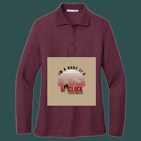 Women's Silk Touch Long Sleeve Polo Thumbnail