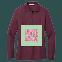 Women's Silk Touch Long Sleeve Polo Thumbnail