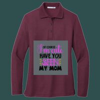 Women's Silk Touch Long Sleeve Polo Thumbnail