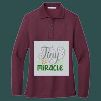 Women's Silk Touch Long Sleeve Polo Thumbnail