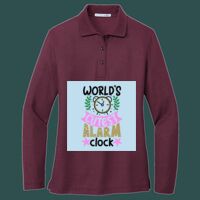Women's Silk Touch Long Sleeve Polo Thumbnail
