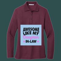 Women's Silk Touch Long Sleeve Polo Thumbnail