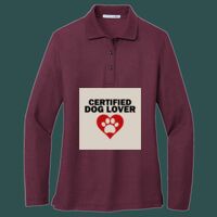 Women's Silk Touch Long Sleeve Polo Thumbnail