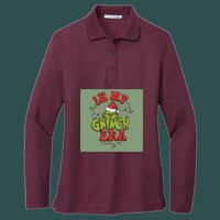 Women's Silk Touch Long Sleeve Polo Thumbnail